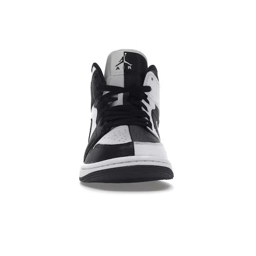 Jordan 1 mid, split black white (W)