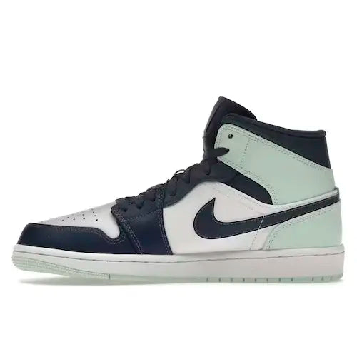 Jordan 1 mid, mystic navy mint foam