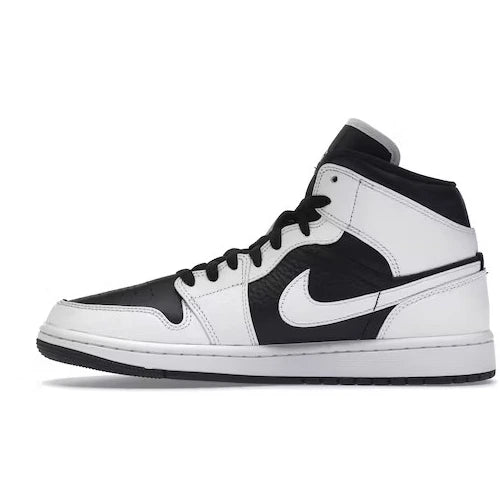 Jordan 1 mid, split black white (W)