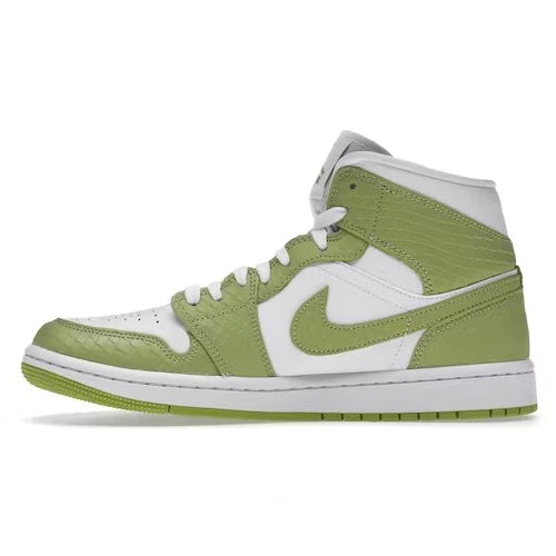 Jordan 1 mid, green python (W)