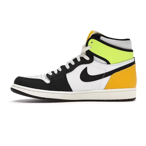 Jordan 1 high, white black volt university