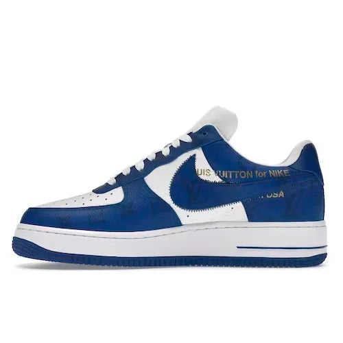 Louis Vuitton Nike Air Force 1 Low By Virgil Abloh White Royal