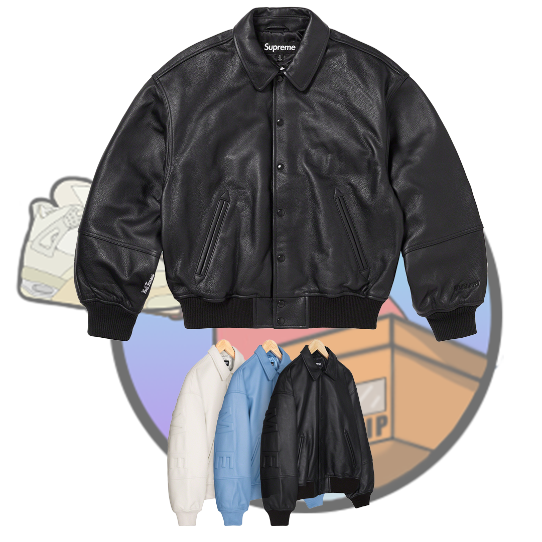 GORE-TEX INFINIUM WINDSTOPPER® LEATHER VARSITY JACKET